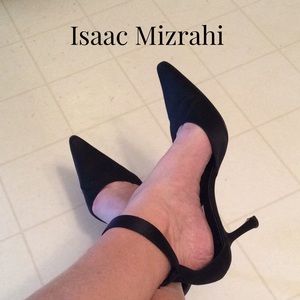 Special Occassion Black Satin Heel